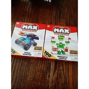 New 2 Zuru Max Building Block Sets Knight Castle Space Hunter Compatible w Lego